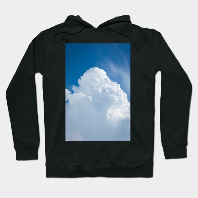 Rising storm cloud and blue sky scape Hoodie by Juhku